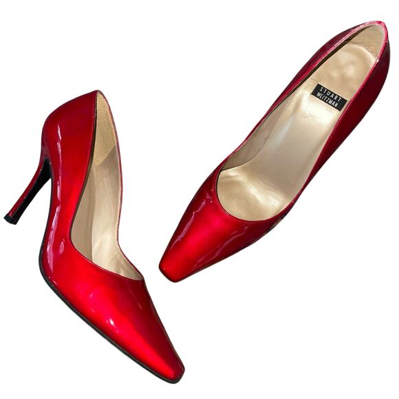 Stuart Weitzman Heels Candy Apple Pumps Vintage - Picture 2 of 9